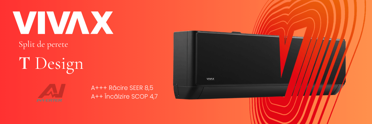 Functii aer conditionat Vivax T-Design AI Inverter AI ECO Gentle Breeze Wi-Fi