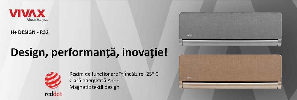 Functii aer conditionat Vivax H-Design R32 AI Inverter flux de aer inteligent