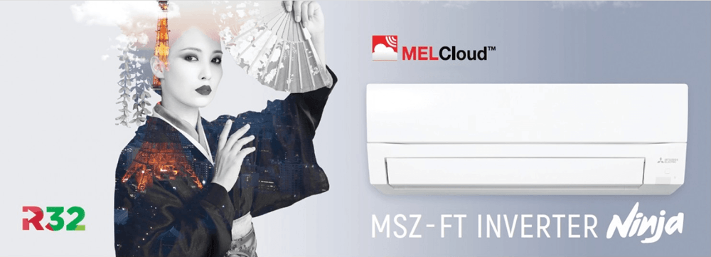Functii aer conditionat Mitsubishi Electric MSZ-FT Hyper Heating Wi-Fi integrat incalzire la temperaturi extreme